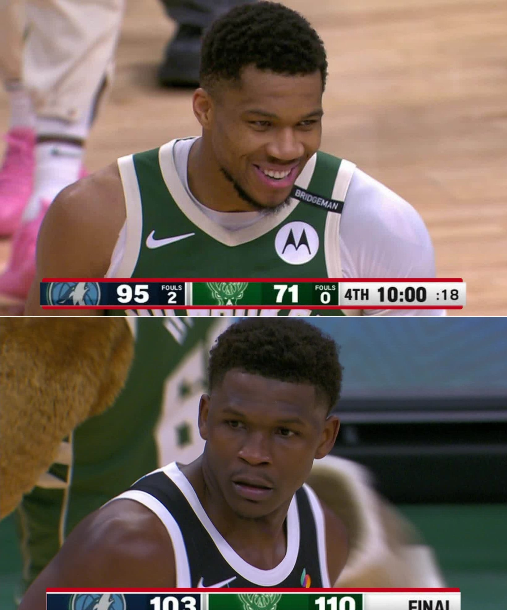 雄鹿球员连续两场砍下三双,表现异常 雄鹿球员连续两场砍下三双,表现异常